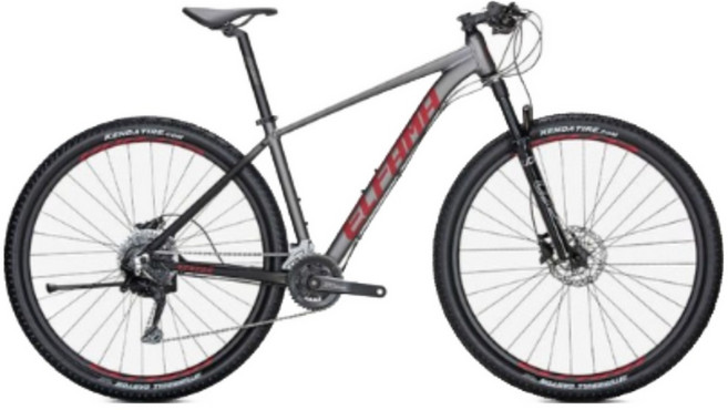 엘파마 벤토르 V4 / 입문용 MTB 자전거, 1개, 1051cm, 스모크그레이 / S (27.5인치)