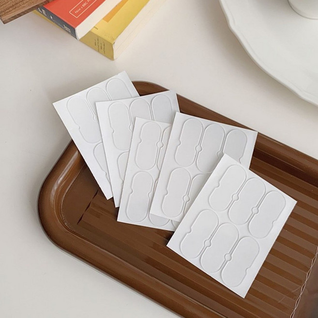 예삐스토어 48p/72p 누운귀 고정 테이프 엘프 귀 접힌귀 스티커, 투명 72p