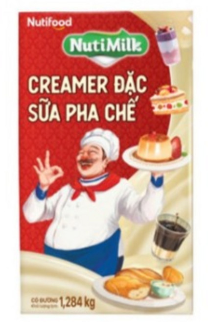 누티 크리머 대용량 스위텐드 1 284g X 12팩 베트남 연유, 1.284kg, 12개