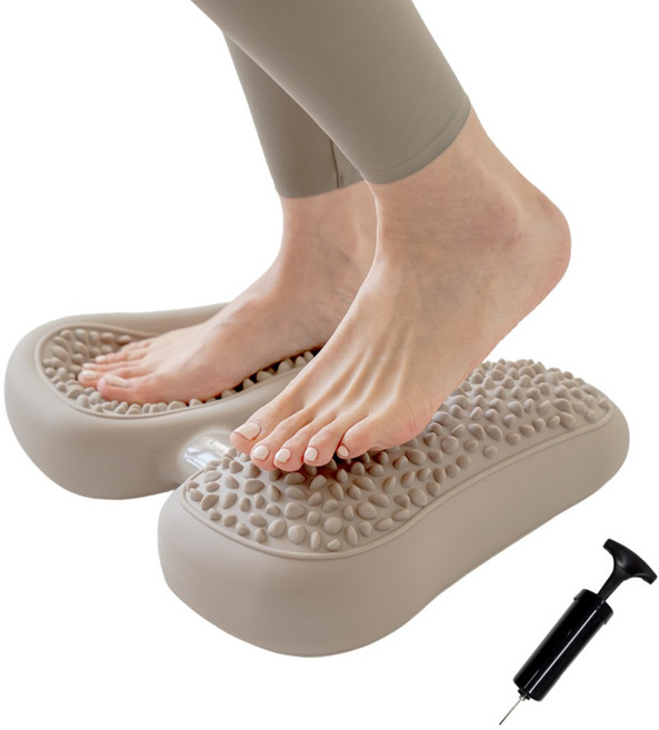 맥슬리 말랑 무소음 지압 스텝퍼 계단오르기 유산소 운동기구, 베이지