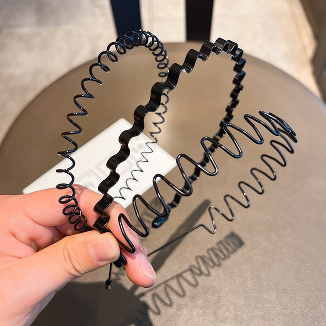 미룬토 남성용 자극없는 스프링 머리띠 헤어밴드 3종