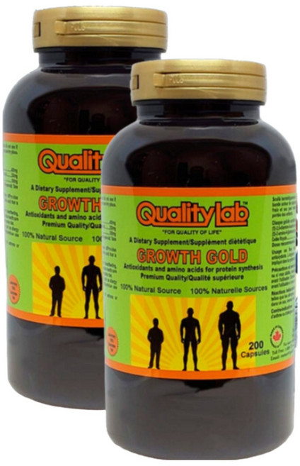 캐나다 0%첨가물 성장호르몬 그로스골드 200캡슐*2 / 약14개월분 청소년영양제 성장기영양제, 200정, 2개