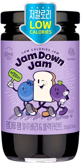 복음자리 잼다운 잼 블루베리 앤 블랙커런트, 1개, 225g