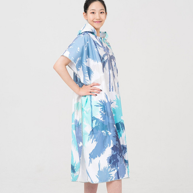 TAPONY 비치가운 비치판초 판초타월 서핑판초 후드판초 판초 비치 타올 서핑 가운 비치타올 수영 체온유지