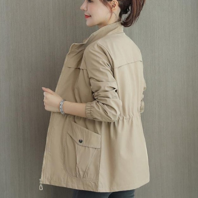 루스리더 여성 데일리 밴딩소매 후드 집업 자켓 M328