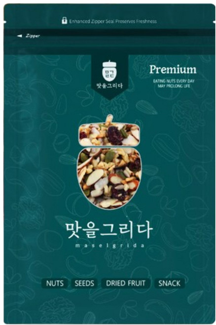 맛을그리다 뿌려먹는 견과 토핑 블랙 믹스너트 500g, 3개