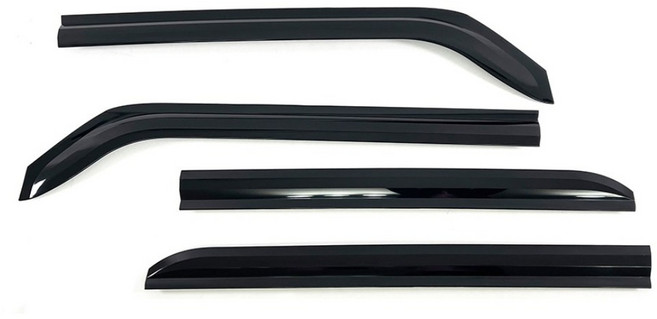 E365_4pcs 레이 (2011~) 리얼블랙 바이져 안깨지는 도어 빗물받이