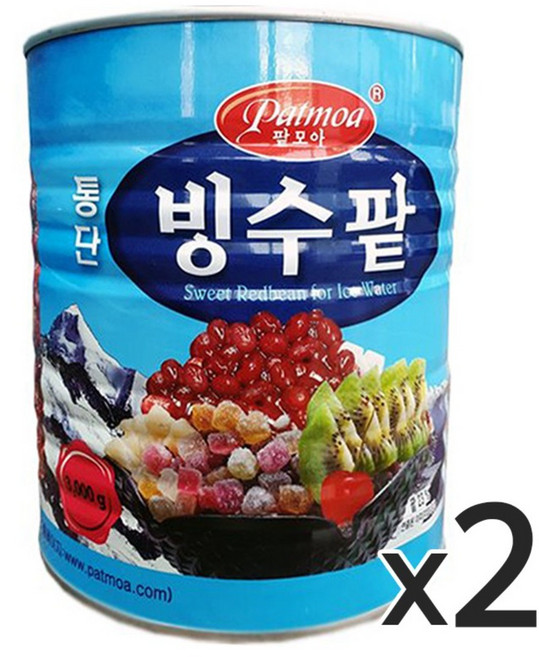 팥모아 통단 빙수팥 3kg (2개), 2개