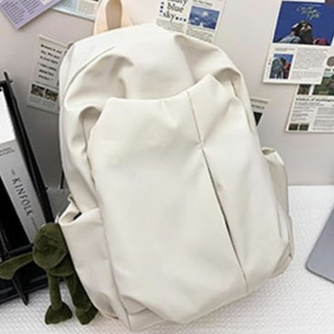 POMTOR 남녀공용 캐주얼 가벼운 백팩 여행 생활방수 데일리 가방