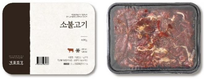 [계절밥상X빕스] 소불고기, 600g 1개, 1개, 600g