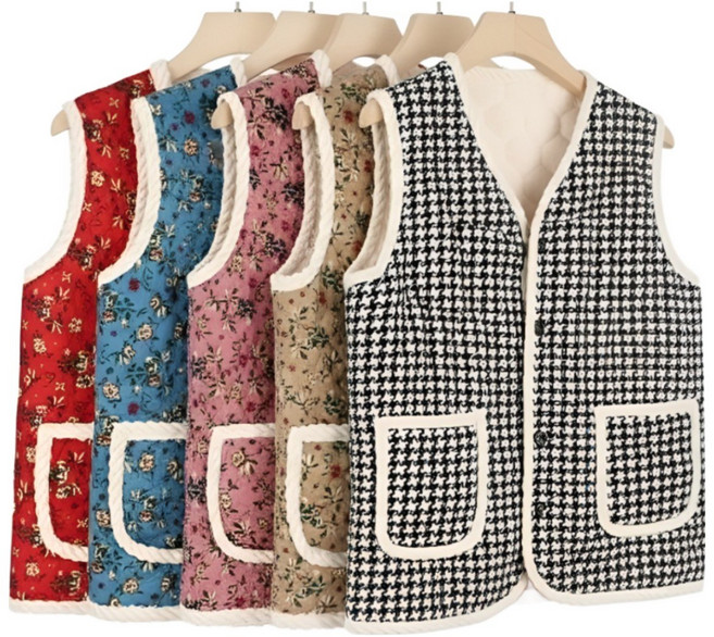 MZ세대 누빔할머니조끼 촌캉스조끼 김장조끼 1+1