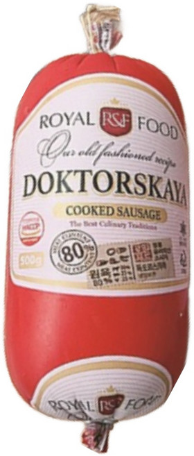 유럽 정통 소세지 독도르스카야 러시아 소시지 간단안주 맥주 소세지 DOKTORSKAYA, 500g, 1개