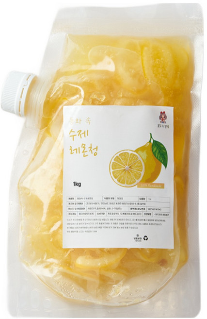 동화속 프리미엄 자일로스 홈카페 수제 레몬청, 1개, 1개입, 1kg