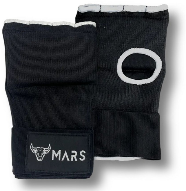 마르스 안풀리는 복싱 이지 핸드랩 퀵 권투 붕대, 블랙, 1개