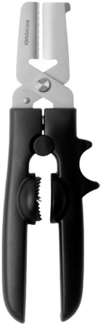 슬림키친 밤칼밤가위 2in1 껍질까기 칼집내기 스테인레스 안전 밤껍질가위, 1개, 명장블랙