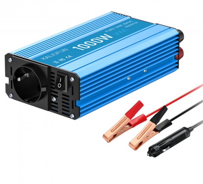 순수정현파 인버터 220V 60Hz KC인증 차량용 캠핑용 가정용 태양광 전원 변환기 1000W, 1개, 1000W-12V-220V