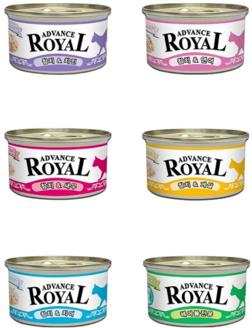로얄 어드밴스캔 고양이캔, 48개, 85g, 콤보