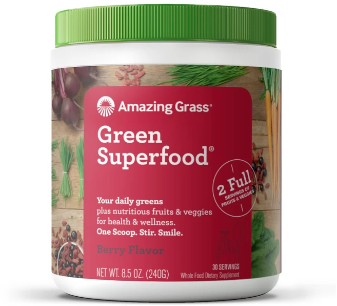 어메이징그라스 그린 슈퍼푸드 알칼라이징 & 에너자이징 플랜트 베이스드 뉴트리션, 1개, 240g - 쿠팡