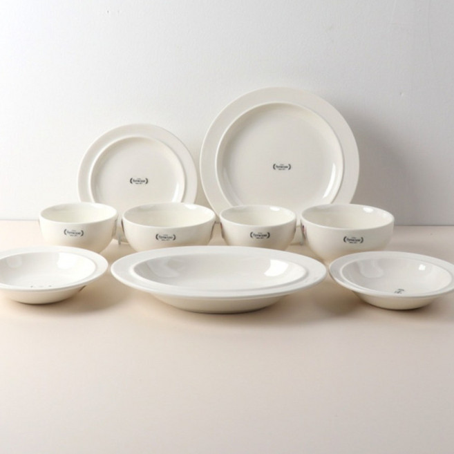 시라쿠스 메이플 2인 그릇세트, 1세트, 9p, 화이트