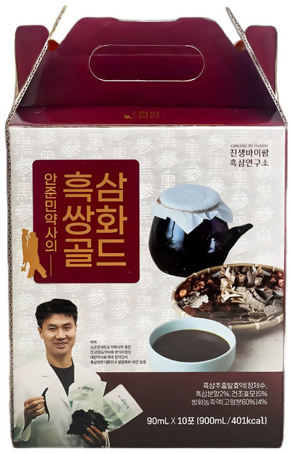 안준민약사의 흑삼 쌍화 골드 인삼 홍삼 진액, 10개, 90ml