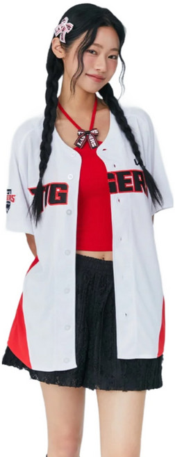 랩 LAP x KBO KIA타이거즈(홈) 미니 리본핀 AR7GA323, 화이트, 1개