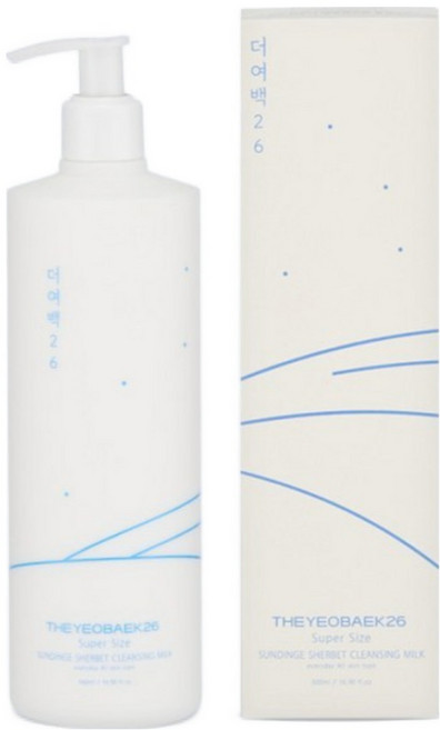 더여백26 순딩이 샤벳 클렌징밀크 대용량, 1개, 500ml