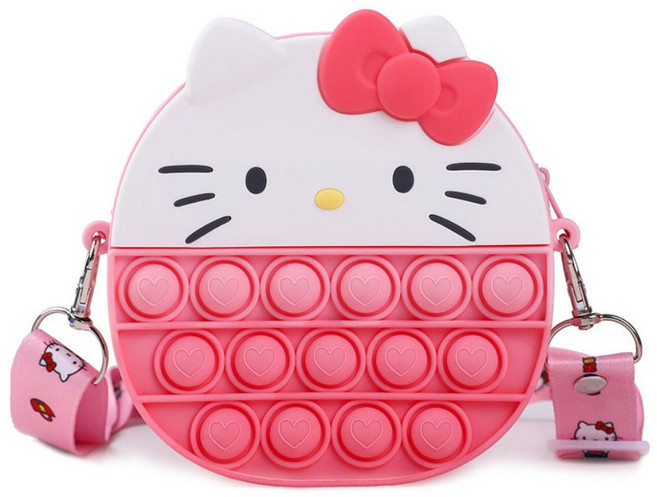 산리오 마이멜로디 헬로키티 푸쉬팝 동전지갑 가방 파우치 정품