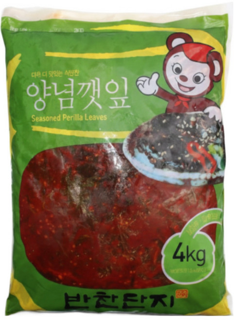반찬단지 깻잎무침, 4kg, 1개
