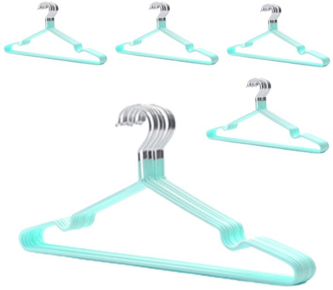 미끄럼방지 티셔츠 니트 논슬립옷걸이 성인용, 파스텔민트, 50개