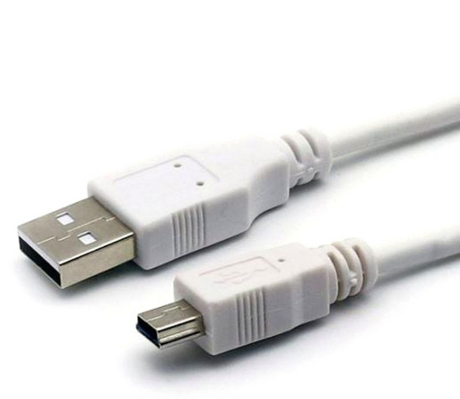 엠앤씨 USB 하이패스 미니 5핀 디지털카메라 케이블 외장하드 톡톡펜 명꼬펜 충전 연결선 화이트 1개입/2개입/5개입/10개입, 15cm, 1개