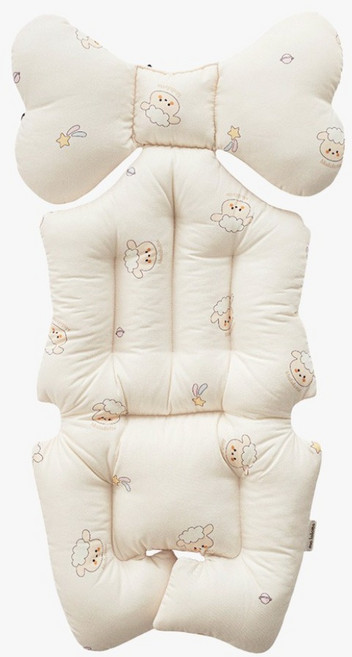 마롤로뜨 유모차 라이너 면 모달 신생아 카시트 쿠션 통통 양면 쿨시트, 1개, 양양이_유모차 라이너