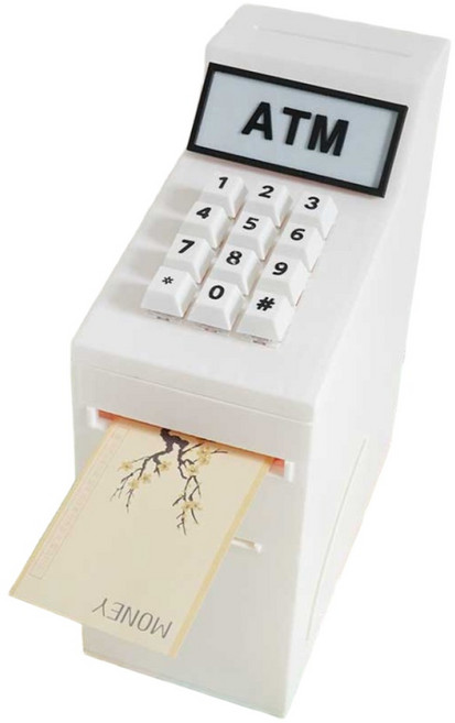 ATM 용돈박스 3D 완제품 부모님 반전 현금 선물, 1개, 화이트