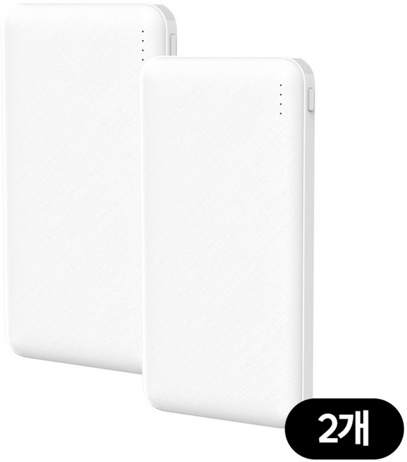 발열조끼 전용 보조배터리 10000mAh 2개 듀얼포트 C타입 8핀 케이블, PB100S 2개