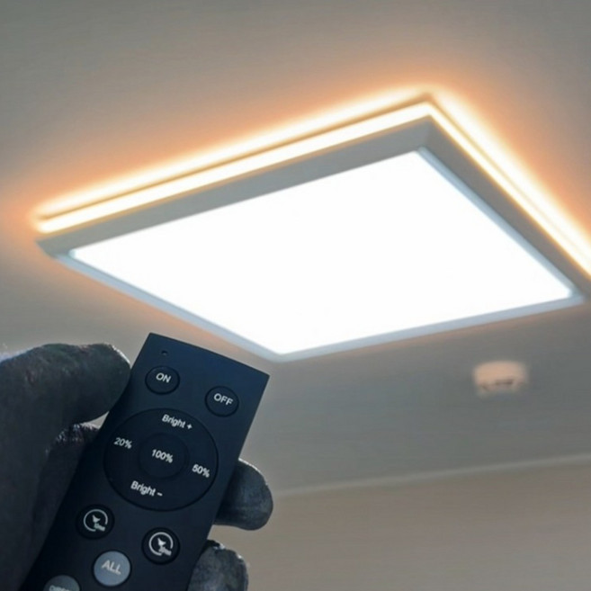 클리어 LED 등 리모컨 방등 50W 조명 거실 안방 LED 등 전등교체, 562 X 562 리모컨 방등 / 50W