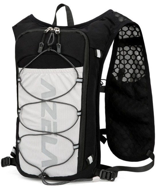 SERENDI 아제라 초경량 러닝 조끼 베스트 트레일러닝 아웃도어 백팩 마라톤, 블랙