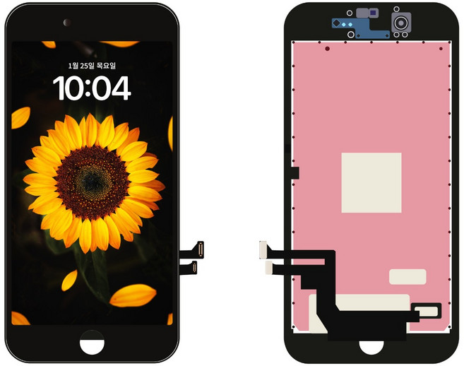 아이폰 액정 교체 부품 자가수리 정품 재생 호환 아이폰6 아이폰7 아이폰8 아이폰SE2 아이폰SE3 LCD 호환 최고급형, 10.아이폰 7(LCD 호환 최고급형)-블랙, 1개