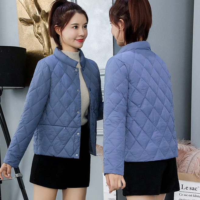 오스틱니 중년여성 경량패딩 숏패딩 넉넉한 오버핏 누빔패딩점퍼 퀼팅패딩자켓 도톰한 볼륨감 패딩 코트 빅사이즈 보온과 패션을 겸비