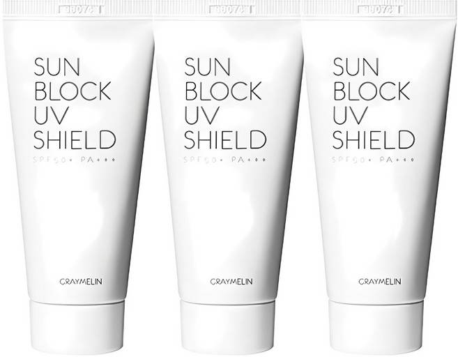 그레이멜린 썬블록 UV쉴드 선크림 SPF50+/PA+++, 50ml, 3개