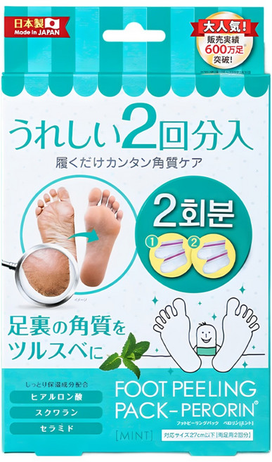 페로린 돈키호테 발각질제거팩 민트향, 2개입, 1개