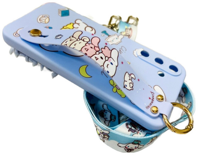 갤럭시A15 귀여운 시나모롤 캐릭터 초등폰 키즈폰 버디3 피규어 목걸이 스트랩 거치대 케이스