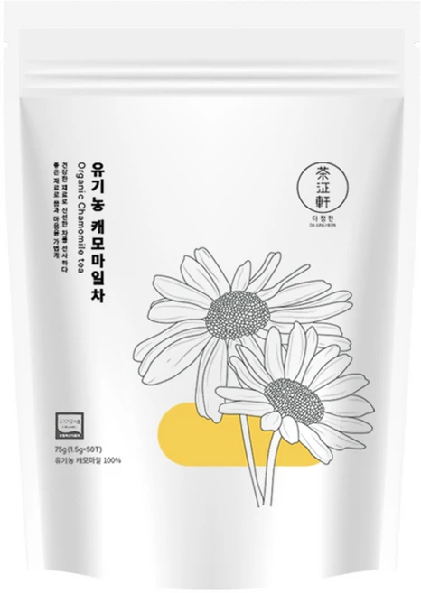 다정헌 유기농 캐모마일차, 1.5g, 50개입, 1개 - 쿠팡