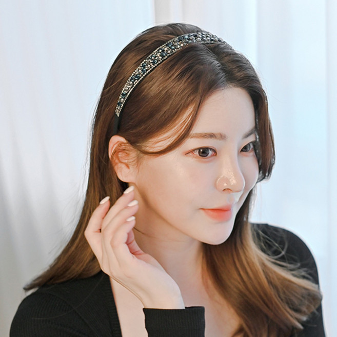 MISS21 제이브 영롱 스왈 큐빅 헤어밴드 머리띠 (hb1497)