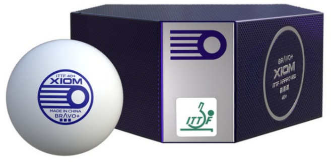 엑시옴(XIOM) 공식 본사 직영 브라보 플러스 ITTF 3개입, 1개, 화이트