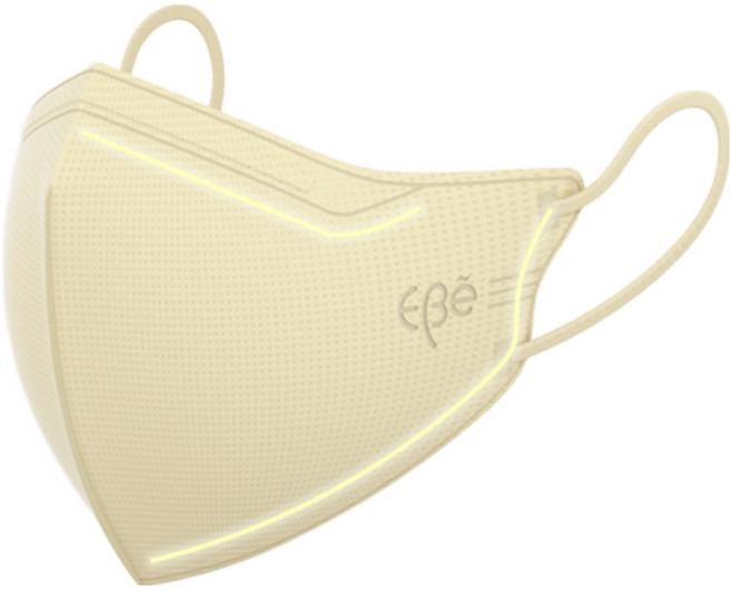 이비에 더세로 kf94 컬러 마스크 새부리형 일회용 마스크 소형 중형 대형 중소형 특대형, 옐로우, 1개, 30매입