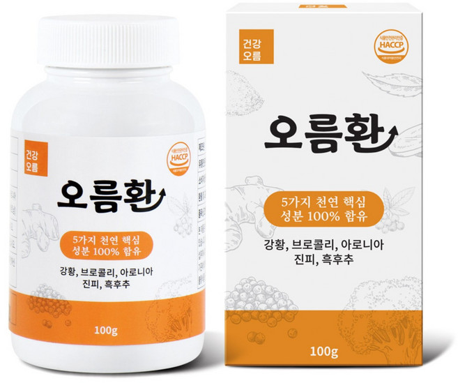 건강오름 오름환 5가지 자연원료 복합환 1개월분, 1개, 100g
