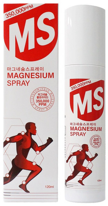 뿌리는 MS 마그네슘 스프레이 120ml 마그네슘 스포츠 스프레이, 1개