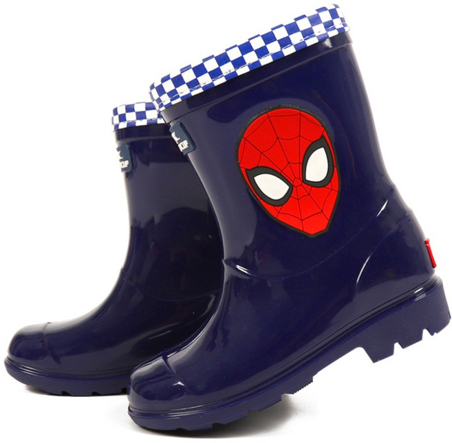 PWX키즈주니어 스파이더맨 시크 아동 레인장화 부츠