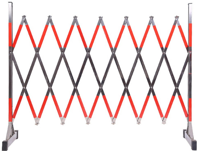 접이식 자바라 바리케이트 보안 울타리 고정형 펜스 최대 펼친 길이 2M, 혼합색상, 1개