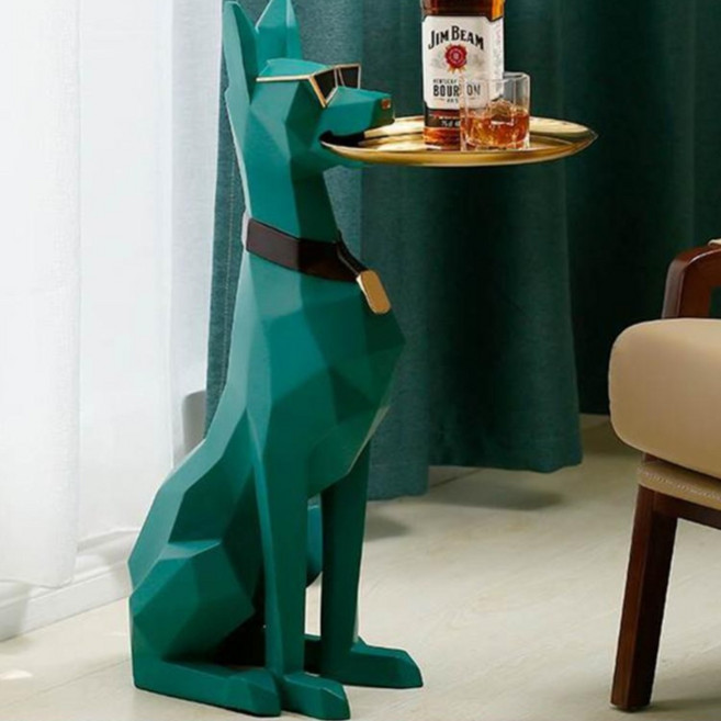 플랜와이 도베르만 사이드 테이블 협탁 인테리어 트레이 t22, 그린