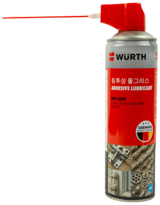 뷔르트 침투성 물그리스 뿌리는 그리스 윤활유 스프레이 대용량 500ML (2025년 12월입고), 1개